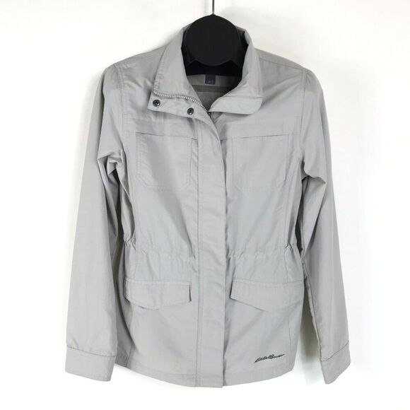 Eddie Bauer Full Zip Utility Jacket Women's Small Vented Pockets Outdoor Winter - Picture 1 of 13